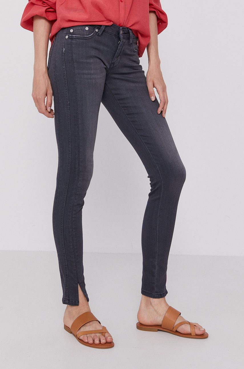 Levně Džíny Pepe Jeans Pixie Twist dámské, medium waist