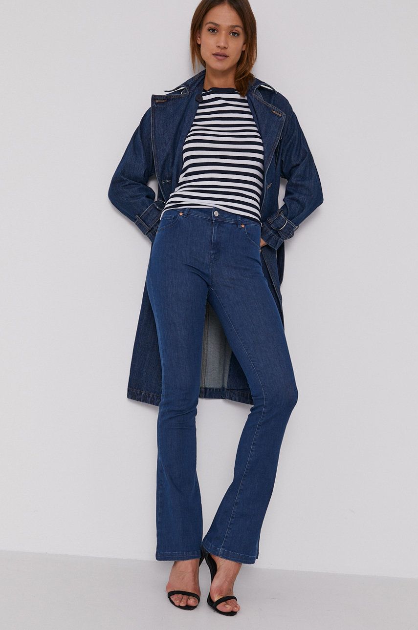 United Colors of Benetton Jeans femei, medium waist answear.ro imagine megaplaza.ro