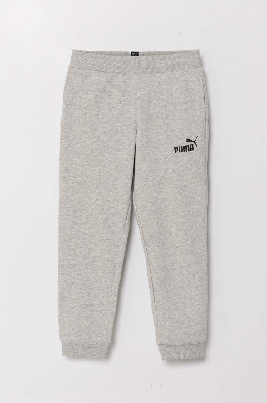 Puma pantaloni copii culoarea gri