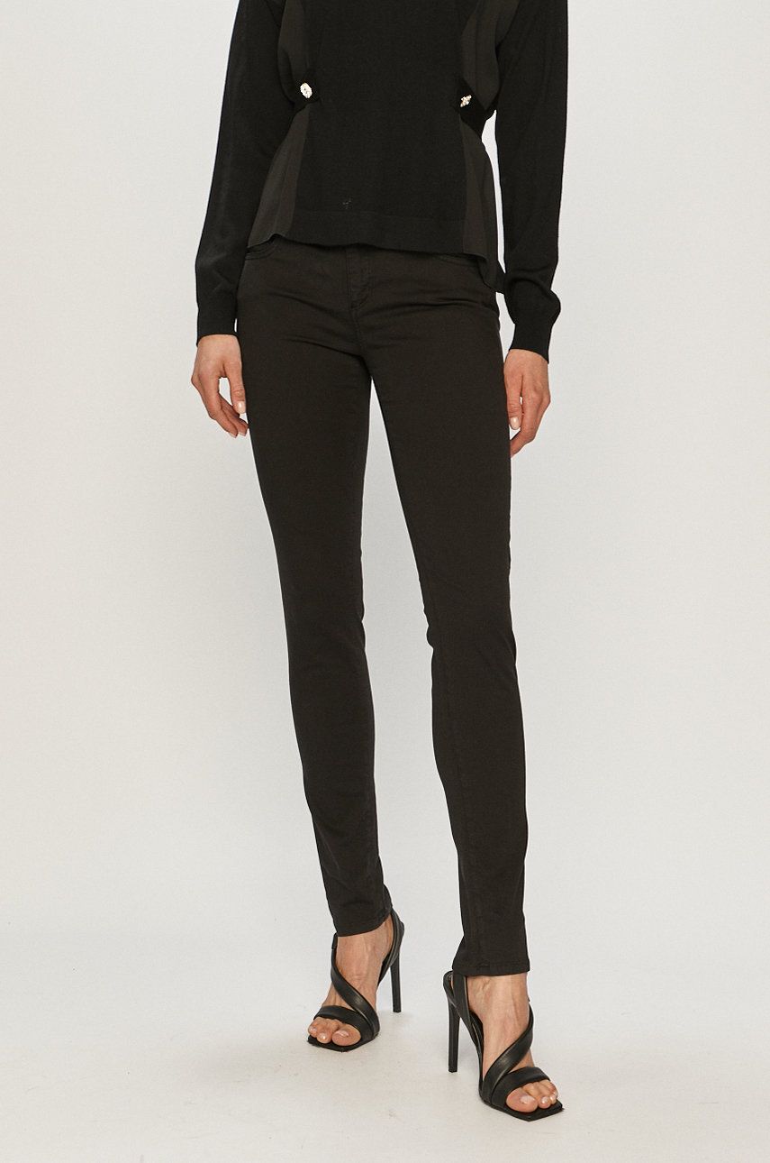 Trussardi Jeans Pantaloni femei, culoarea negru