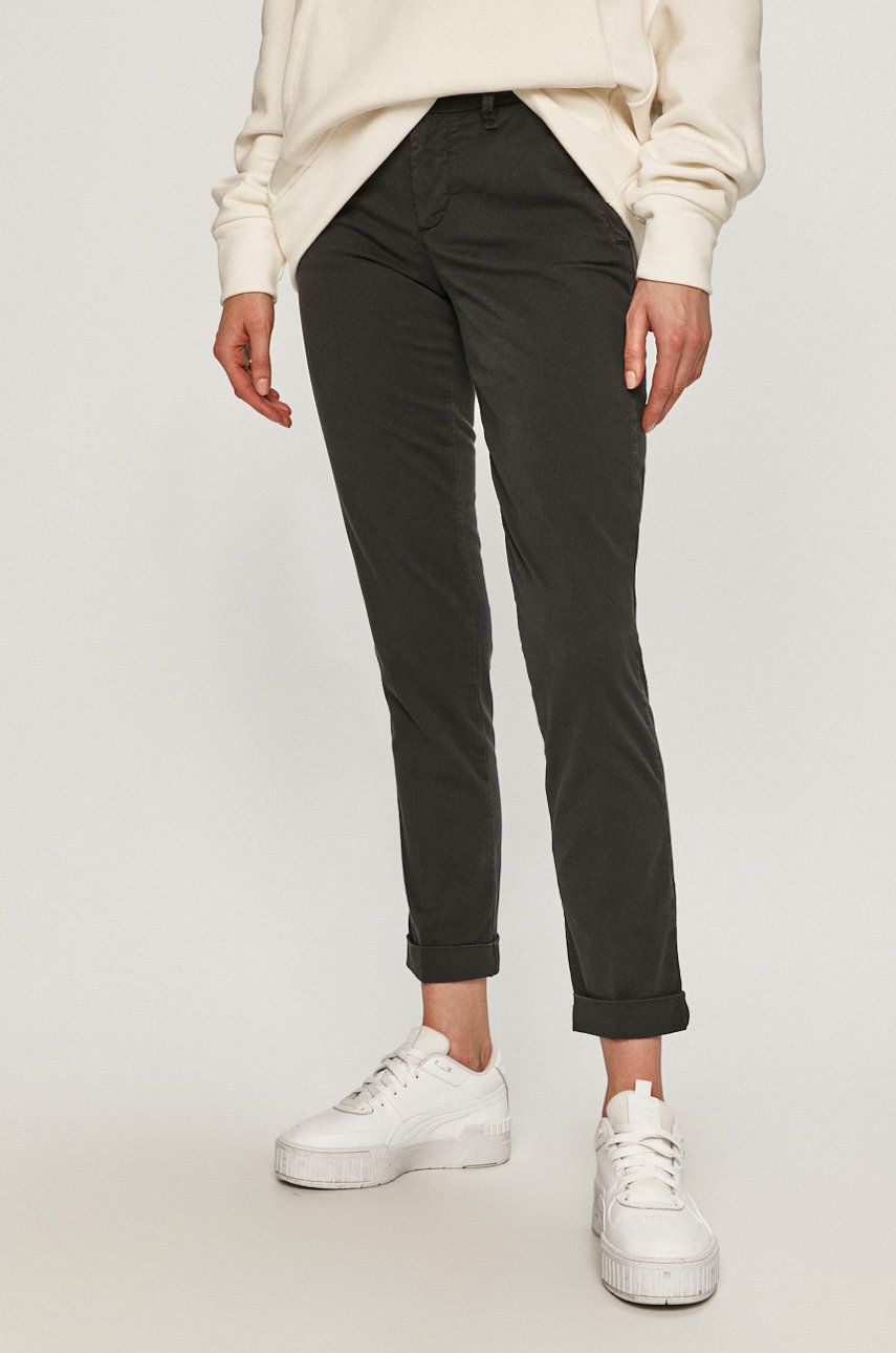 Blauer Pantaloni femei, culoarea negru answear.ro imagine megaplaza.ro