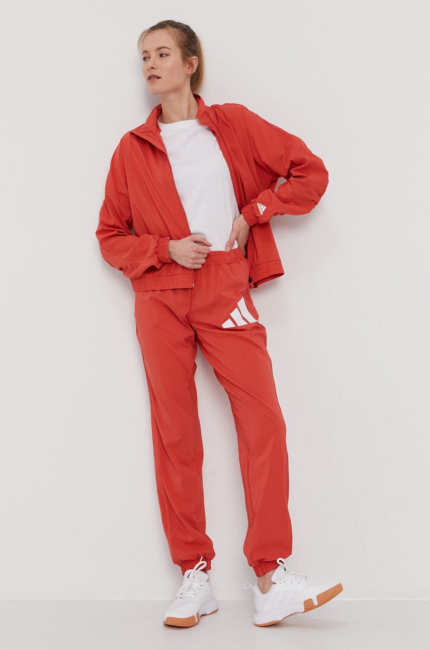 

Штани adidas Performance GM2999 жіночі колір червоний
