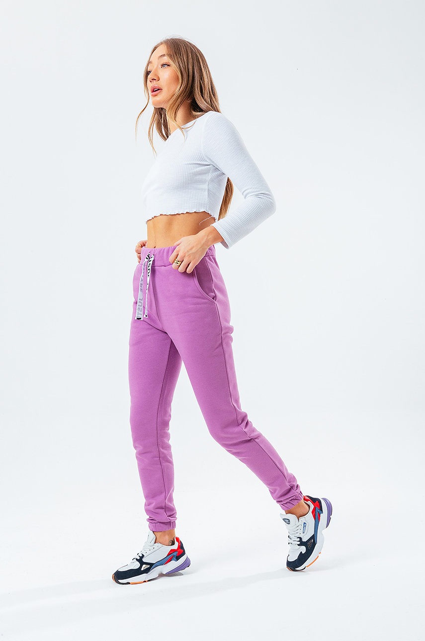 

Брюки Hype LILAC женские цвет фиолетовый гладкие