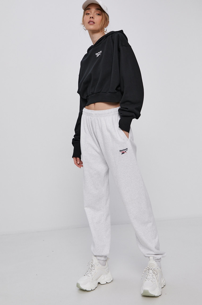 

Брюки Reebok Classic женские цвет серый гладкие
