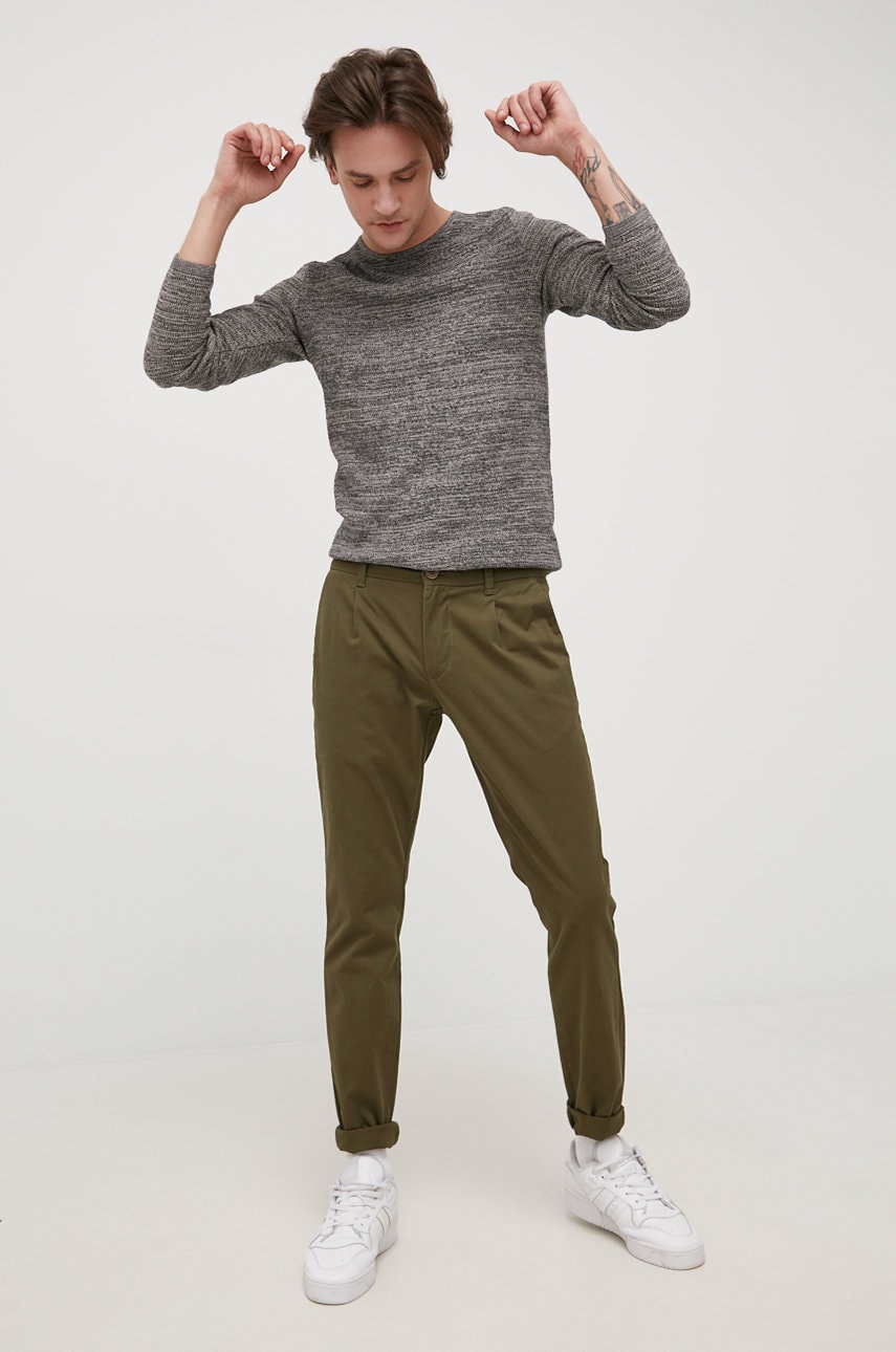 

Штани Only & Sons чоловічі колір зелений фасон chinos