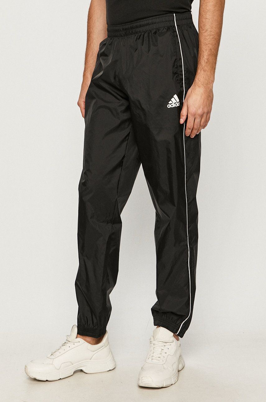 adidas Performance pantaloni de antrenament Core barbati, culoarea negru, neted