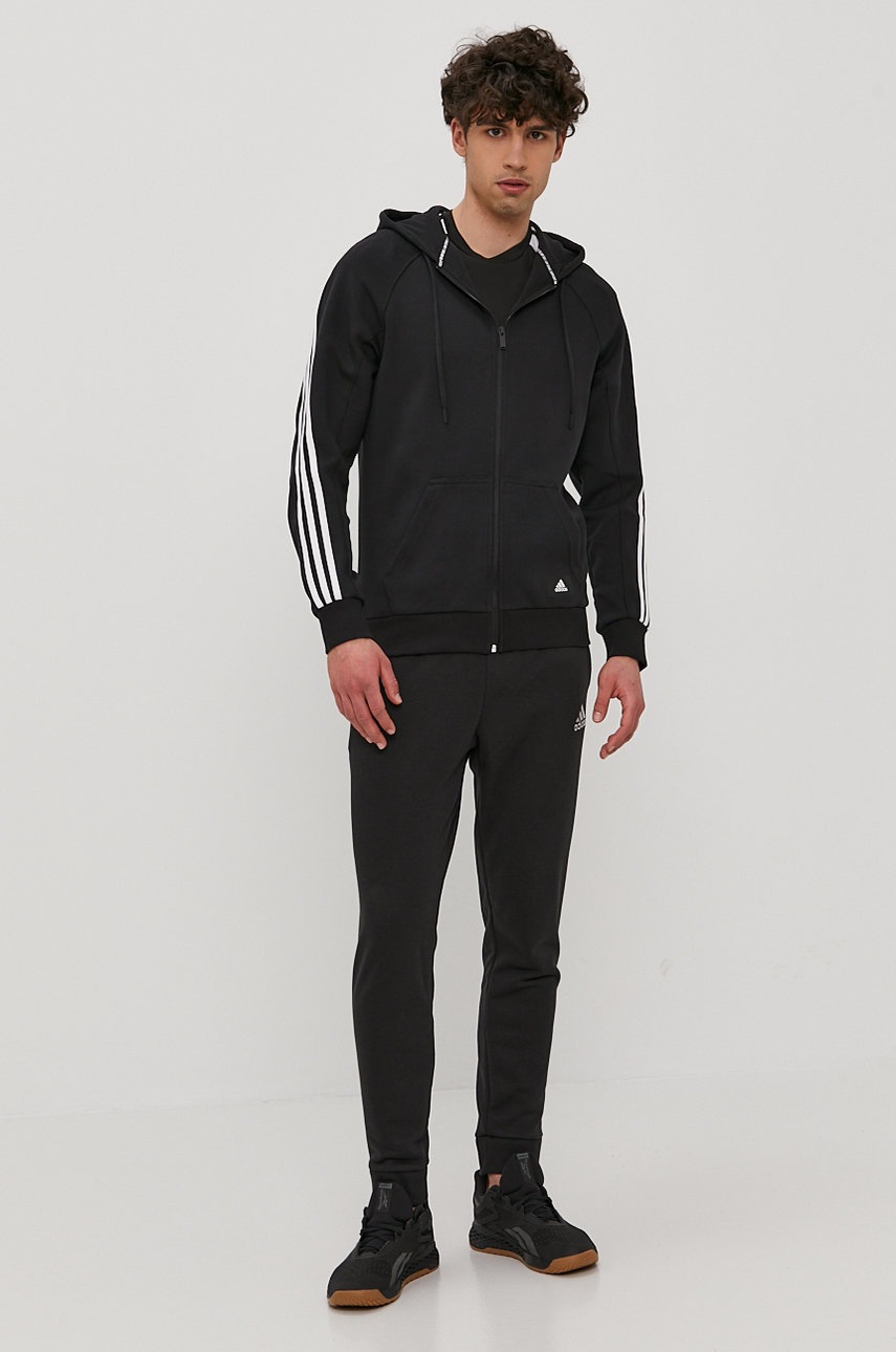 

Брюки adidas мужские цвет чёрный гладкие