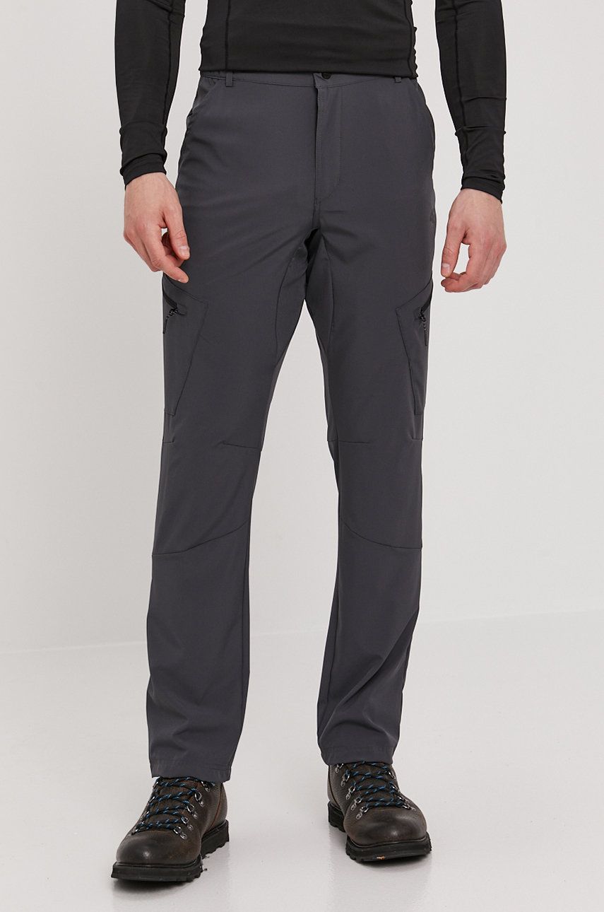 4F Pantaloni barbati culoarea gri model drept