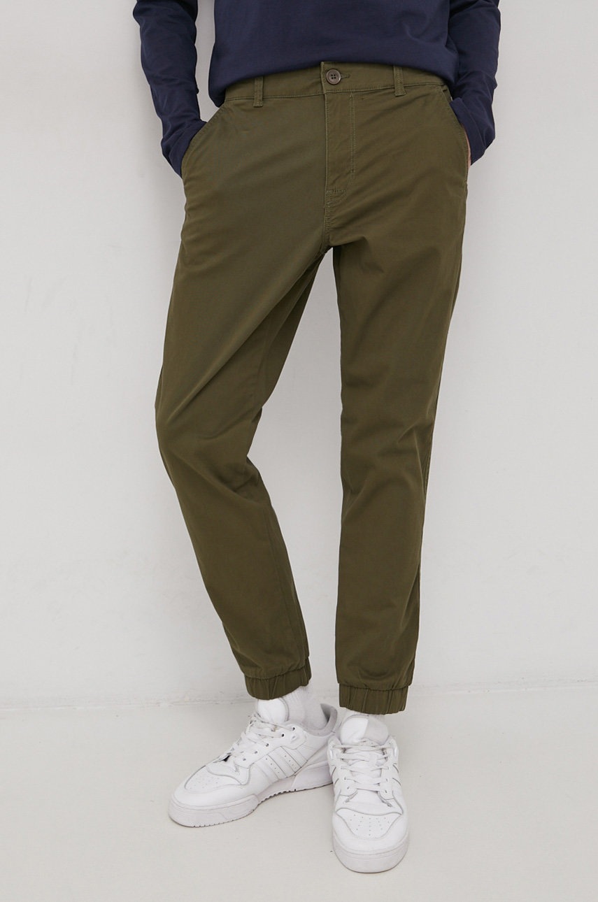 

Брюки Only & Sons мужское цвет со стойкой фасон chinos