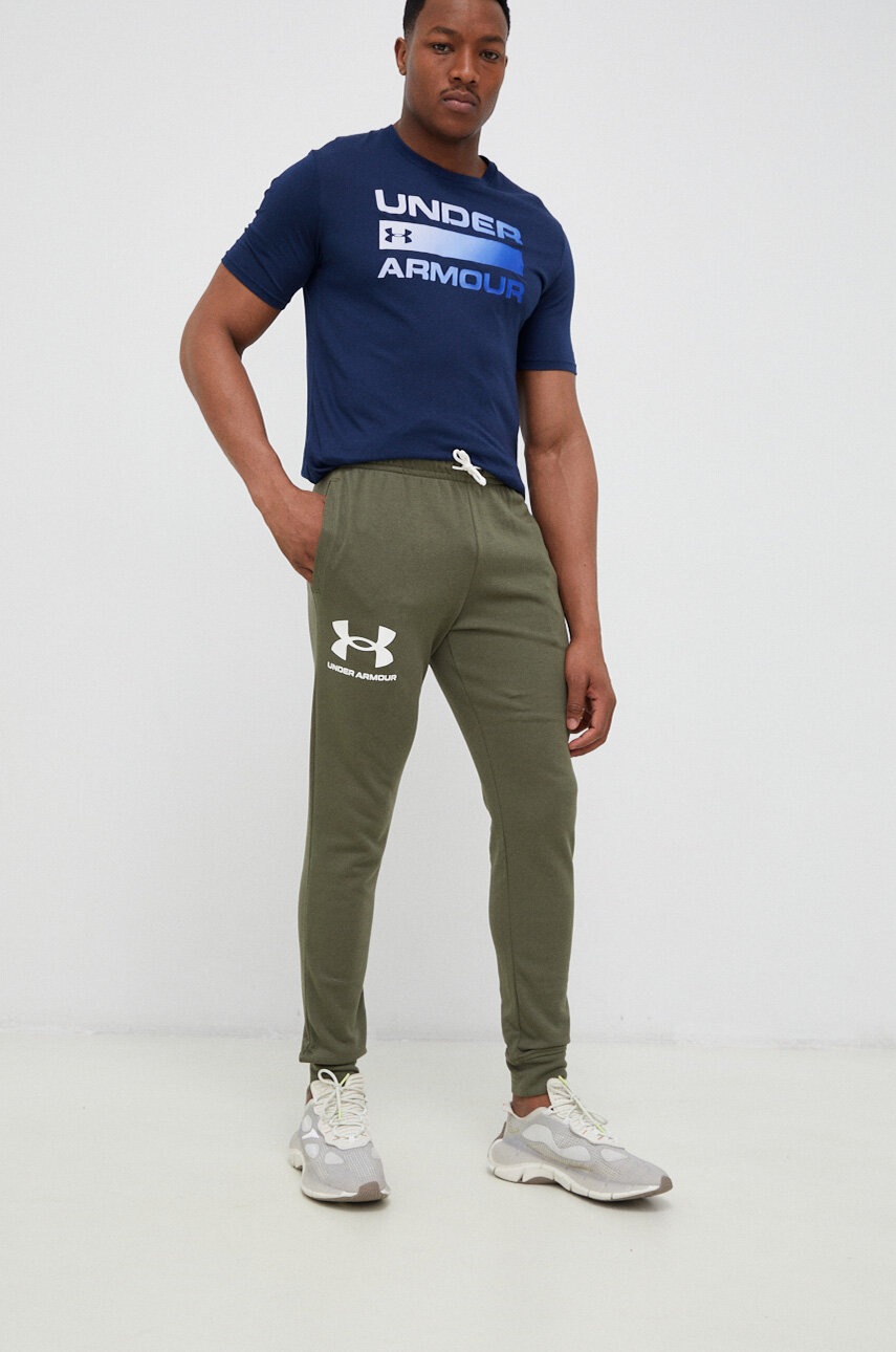 Under Armour Pantaloni Barbati, Culoarea Verde, Neted 1361642-001