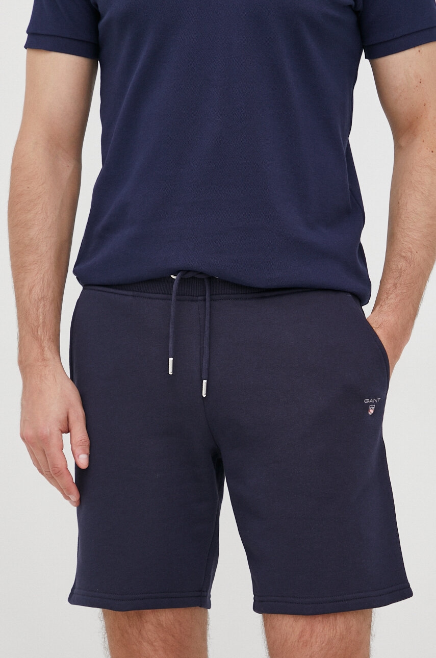 Gant pantaloni scurti barbati, culoarea albastru marin