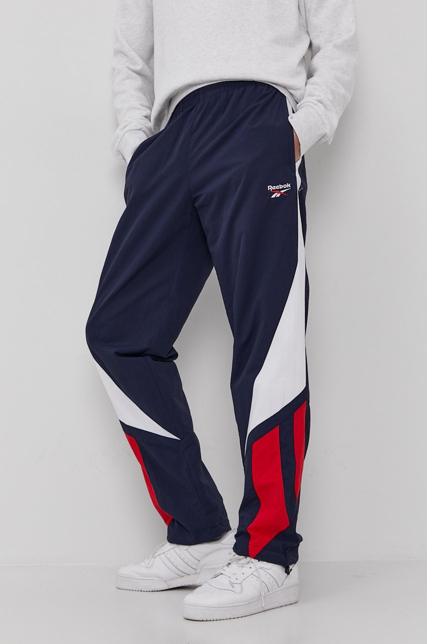 

Брюки Reebok мужские цвет синий гладкие
