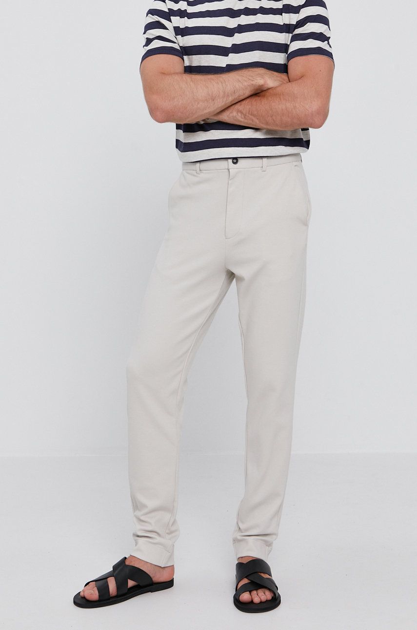 Selected Homme Pantaloni bărbați, culoarea gri, model drept 2023 ❤️ Pret Super answear imagine noua 2022