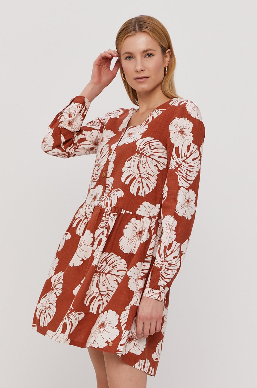 

Платье Roxy цвет коричневый mini oversize