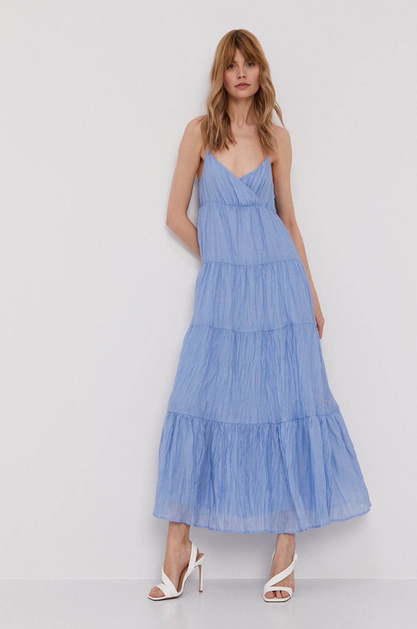 

Платье Pepe Jeans maxi расклешённое