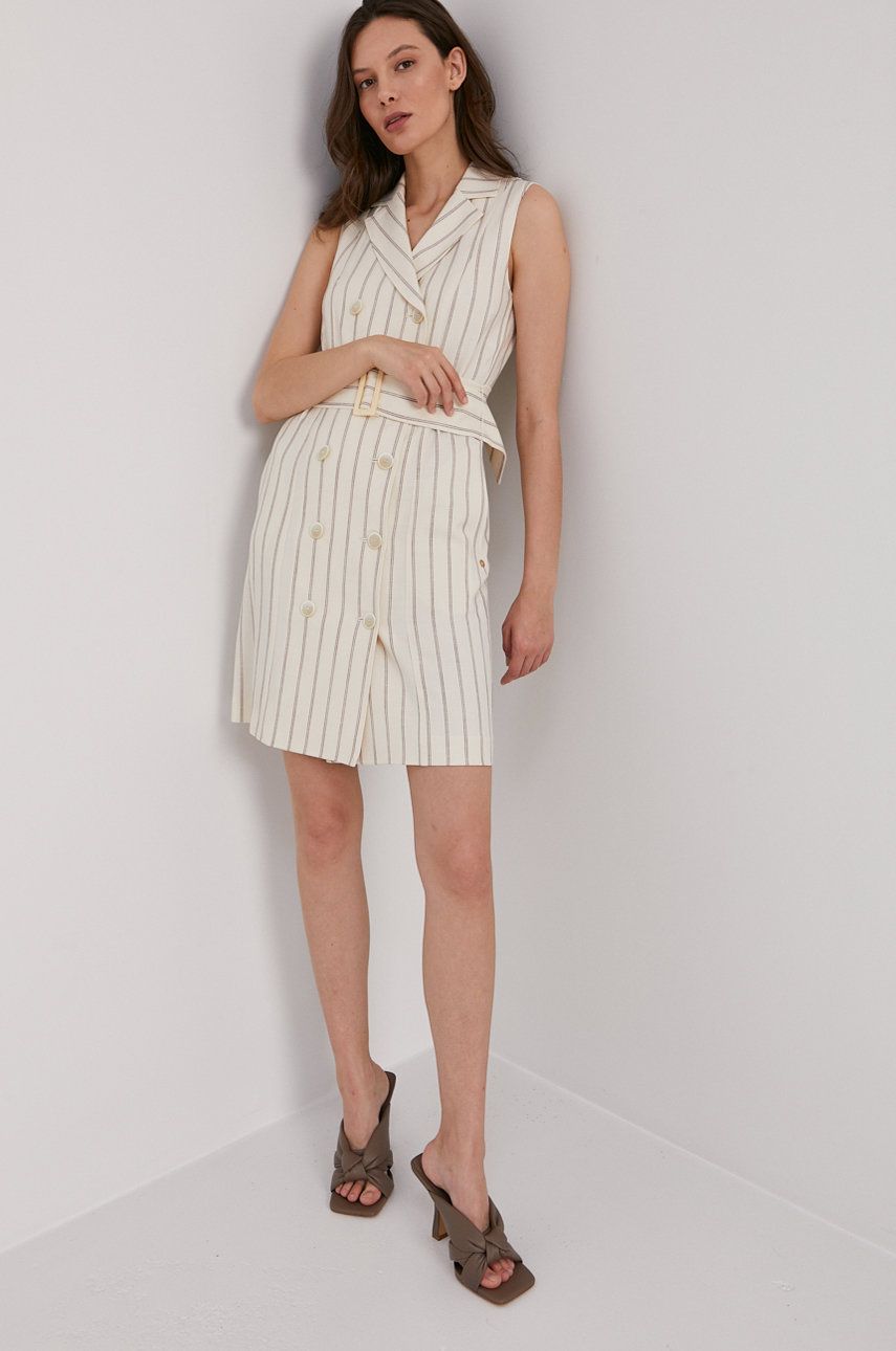 Pennyblack Rochie culoarea bej, mini, model drept answear.ro imagine noua 2022