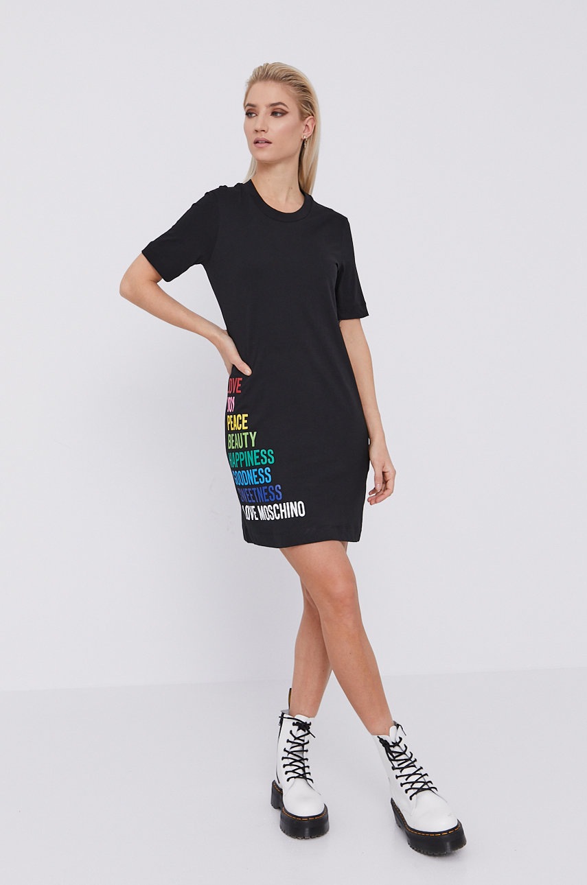

Сукня Love Moschino колір чорний