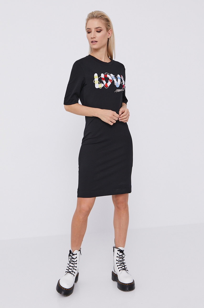 

Сукня Love Moschino колір чорний