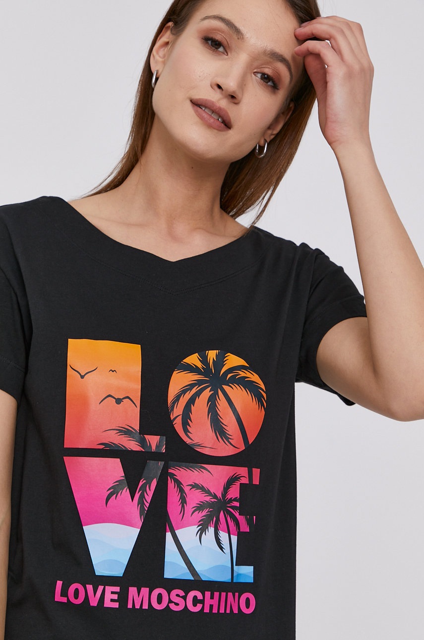 

Сукня Love Moschino колір чорний mini пряма