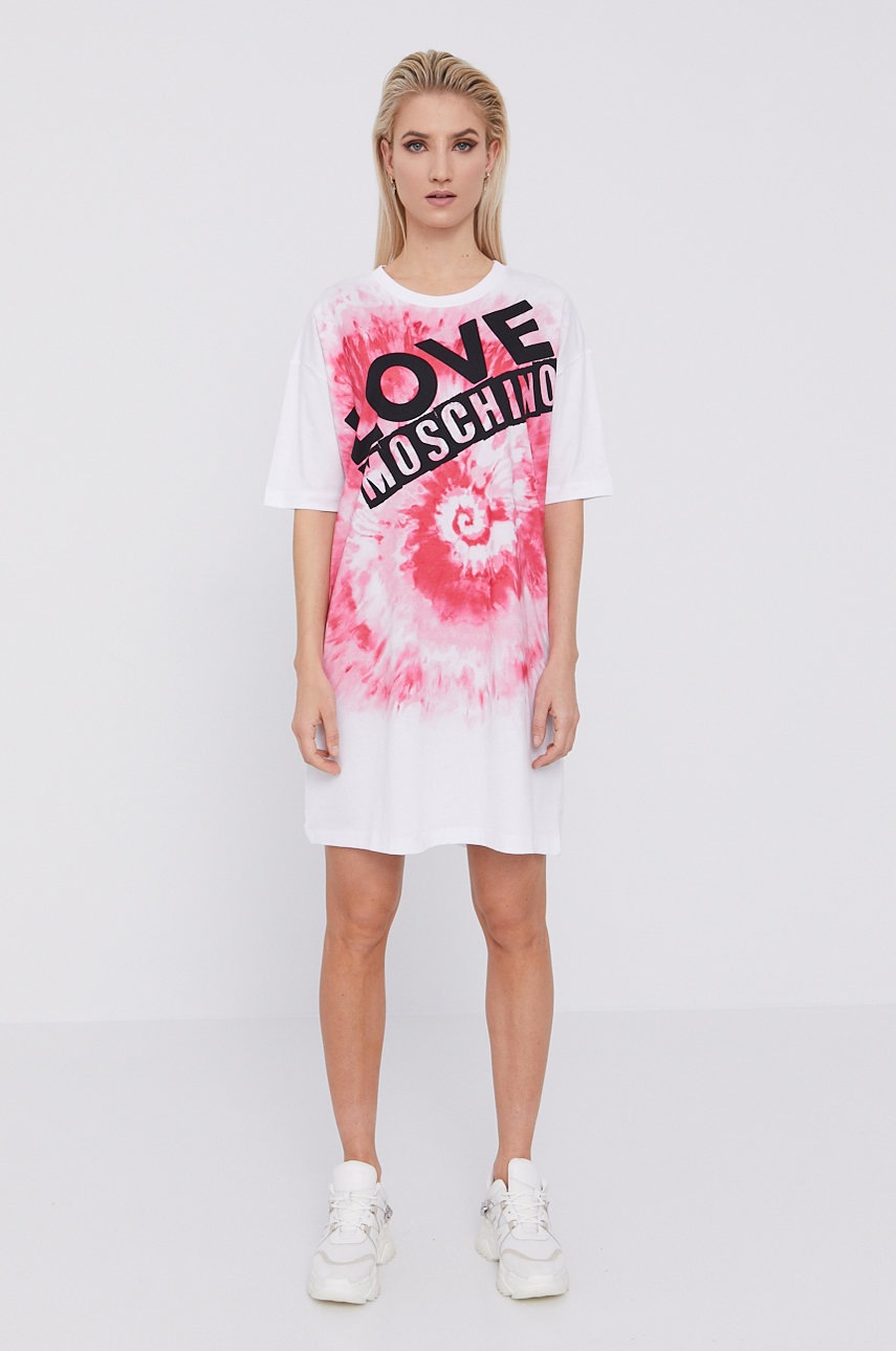 

Сукня Love Moschino колір білий mini пряма