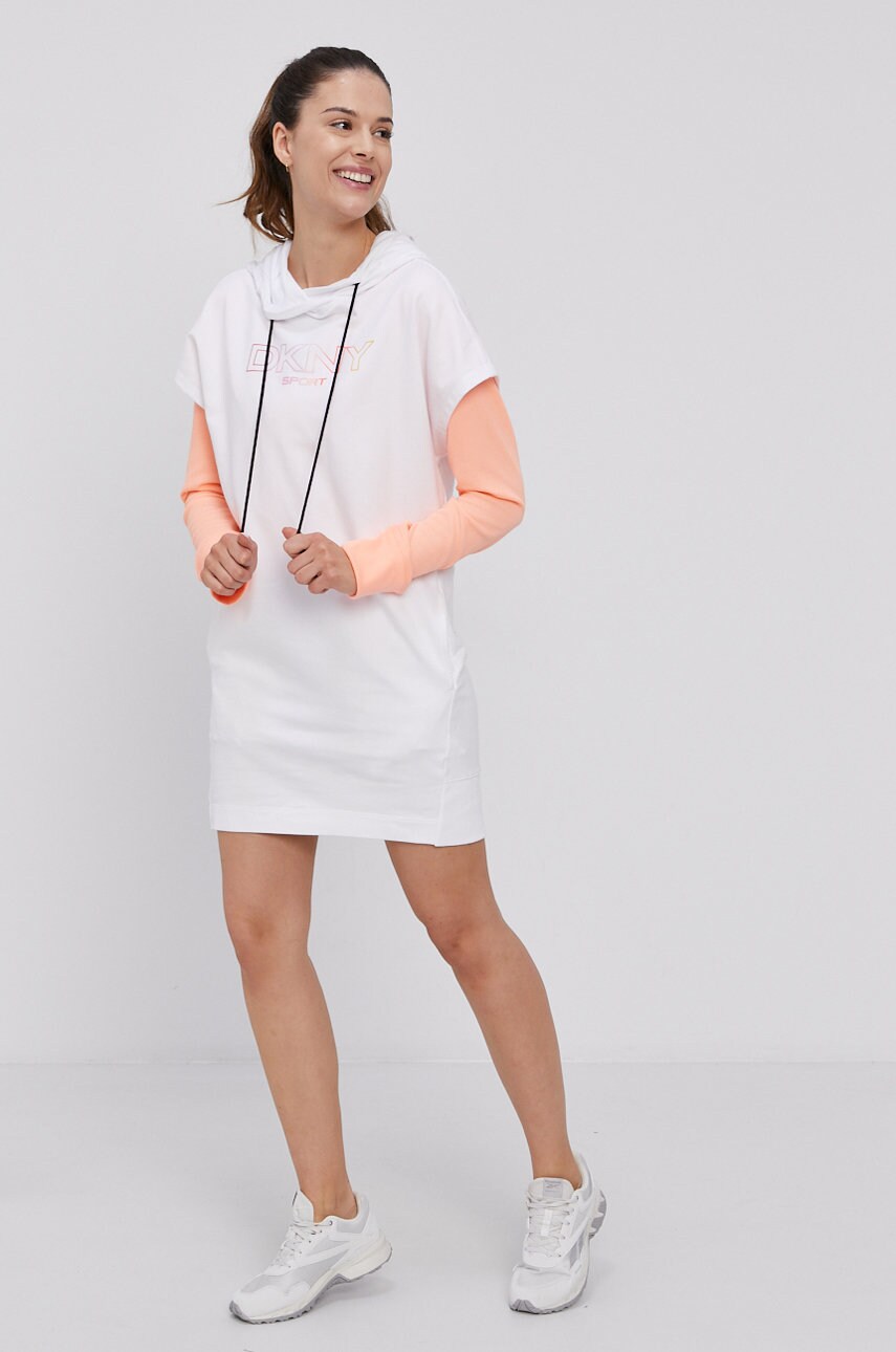 

Сукня Dkny колір білий mini пряма