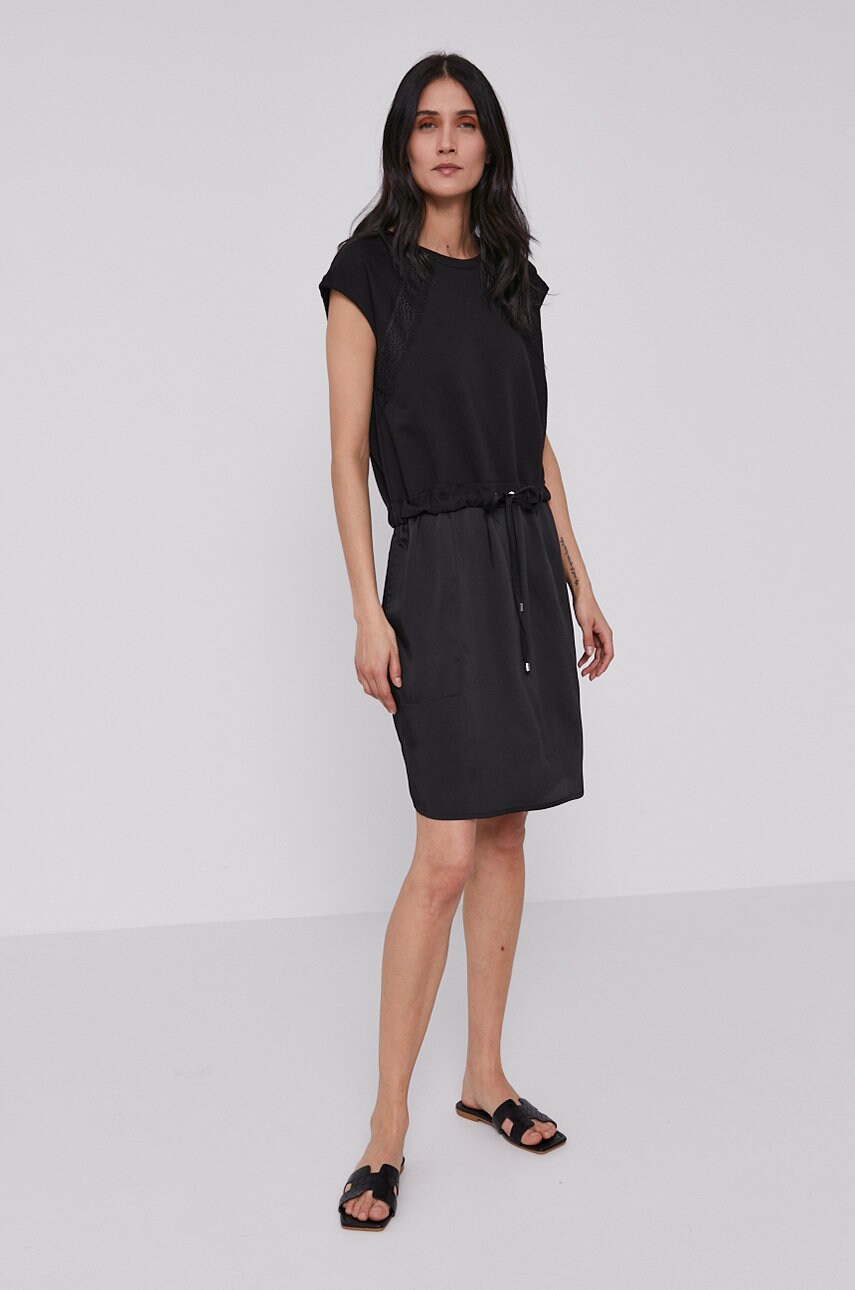 

Платье Dkny цвет чёрный mini прямое