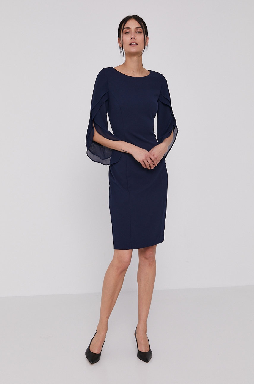 

Платье Dkny цвет синий mini облегающее