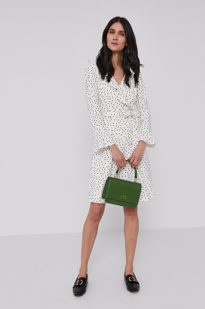 

Сукня Dkny колір кремовий mini розкльошена