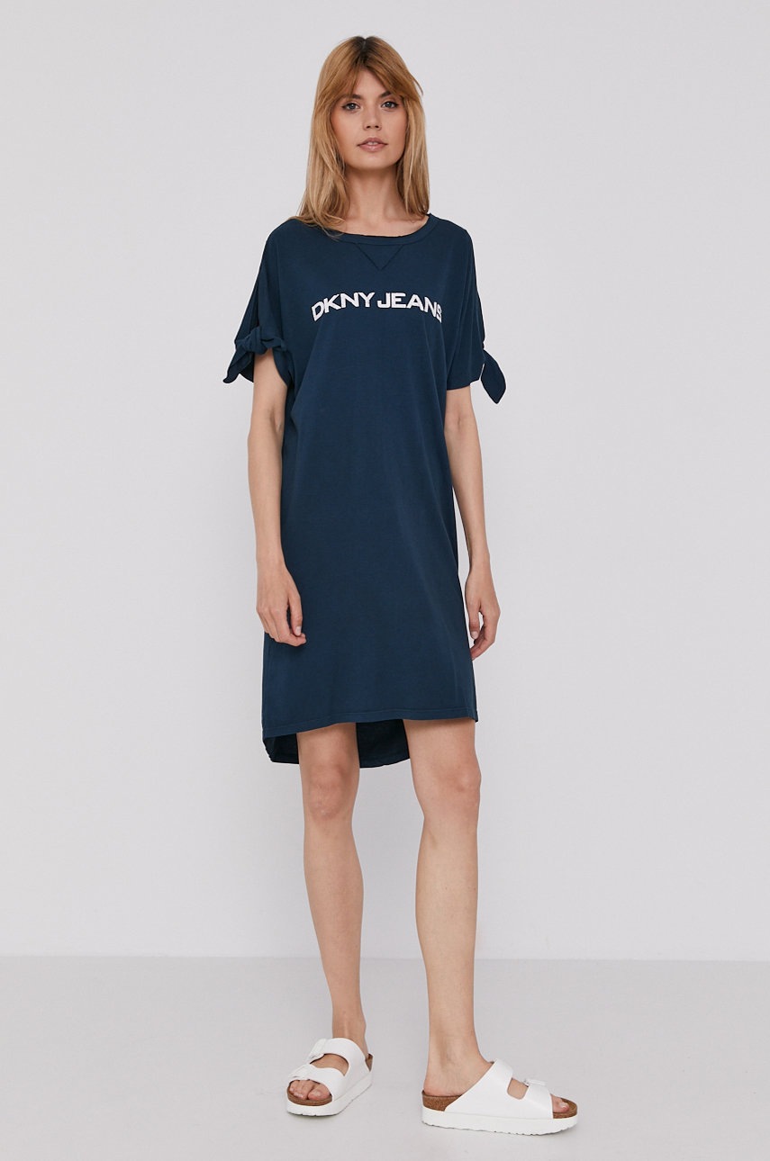 

Сукня Dkny колір бірюзовий mini oversize