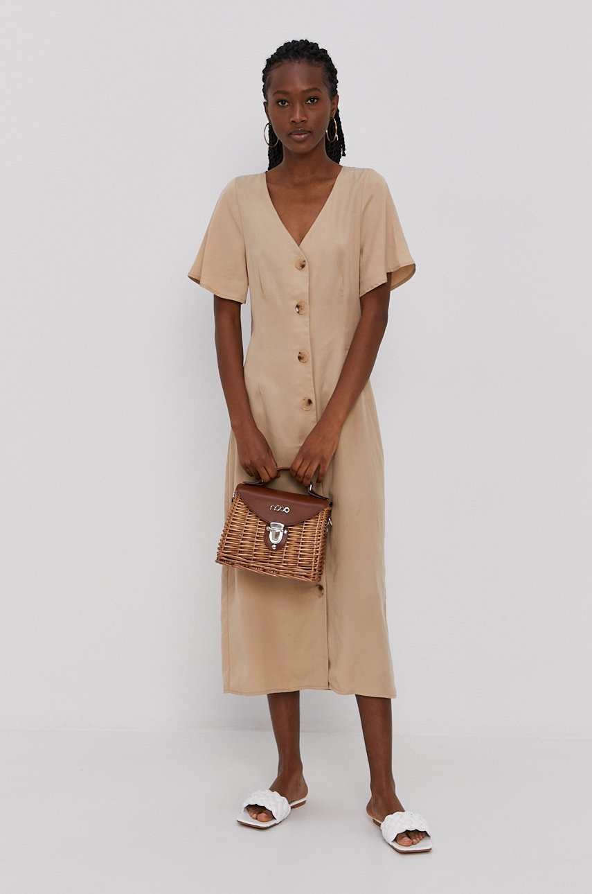 

Платье Vero Moda цвет жёлтый mini прямое