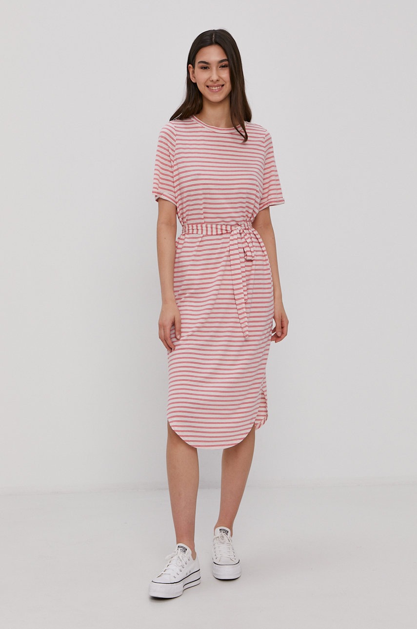

Платье Vero Moda цвет розовый midi прямое