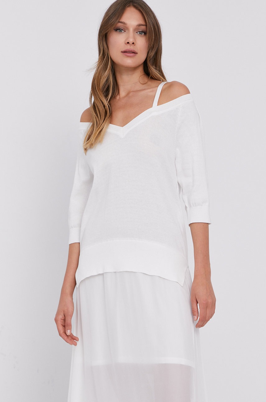 

Платье Twinset цвет белый maxi прямое