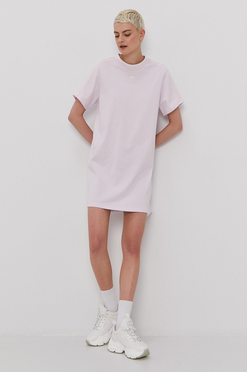 

Сукня adidas Originals колір рожевий mini пряма