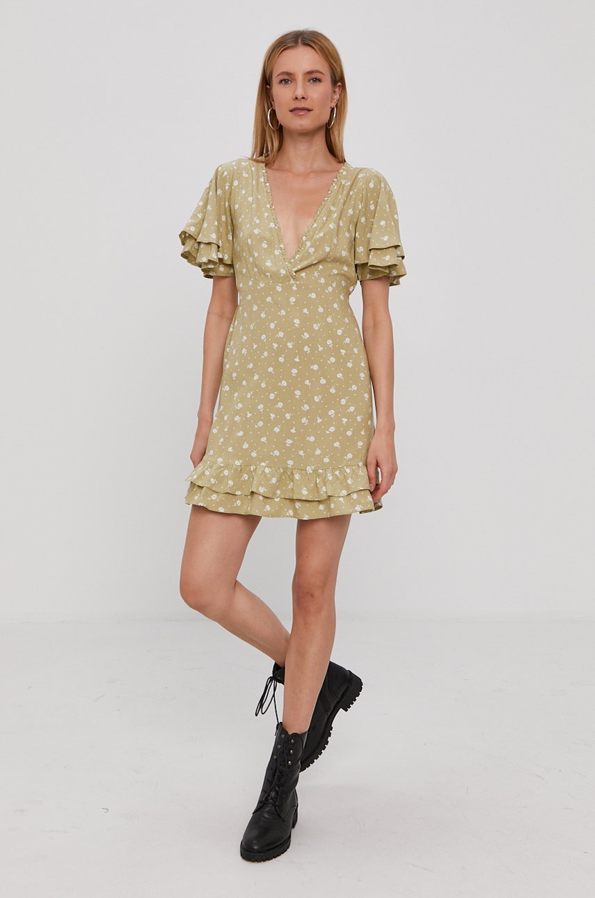 

Платье Billabong x The Salty Blondie цвет бежевый mini расклешённое