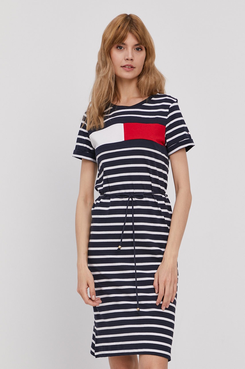

Сукня Tommy Hilfiger колір синій maxi розкльошена