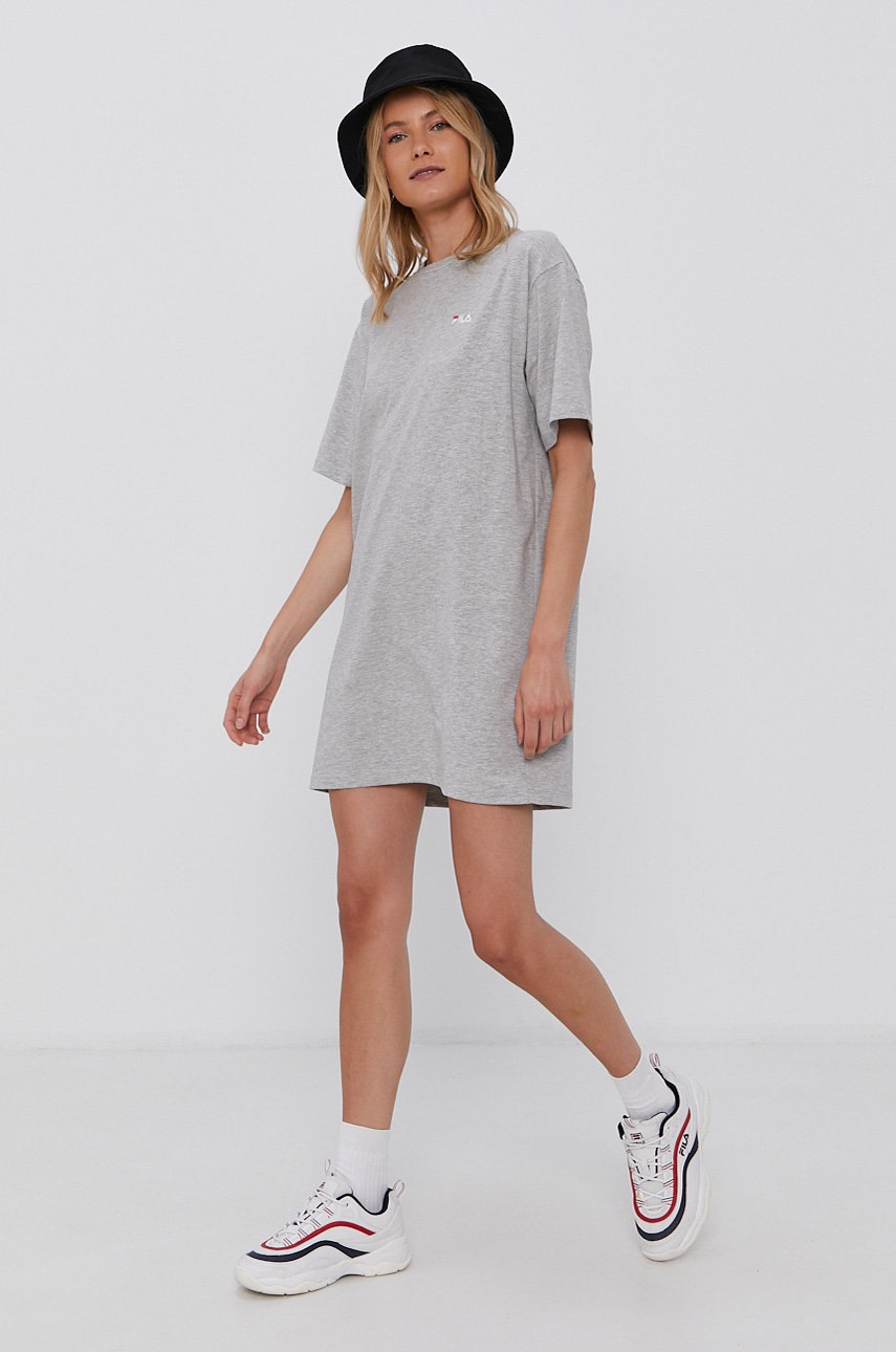 

Платье Fila цвет серый mini oversize