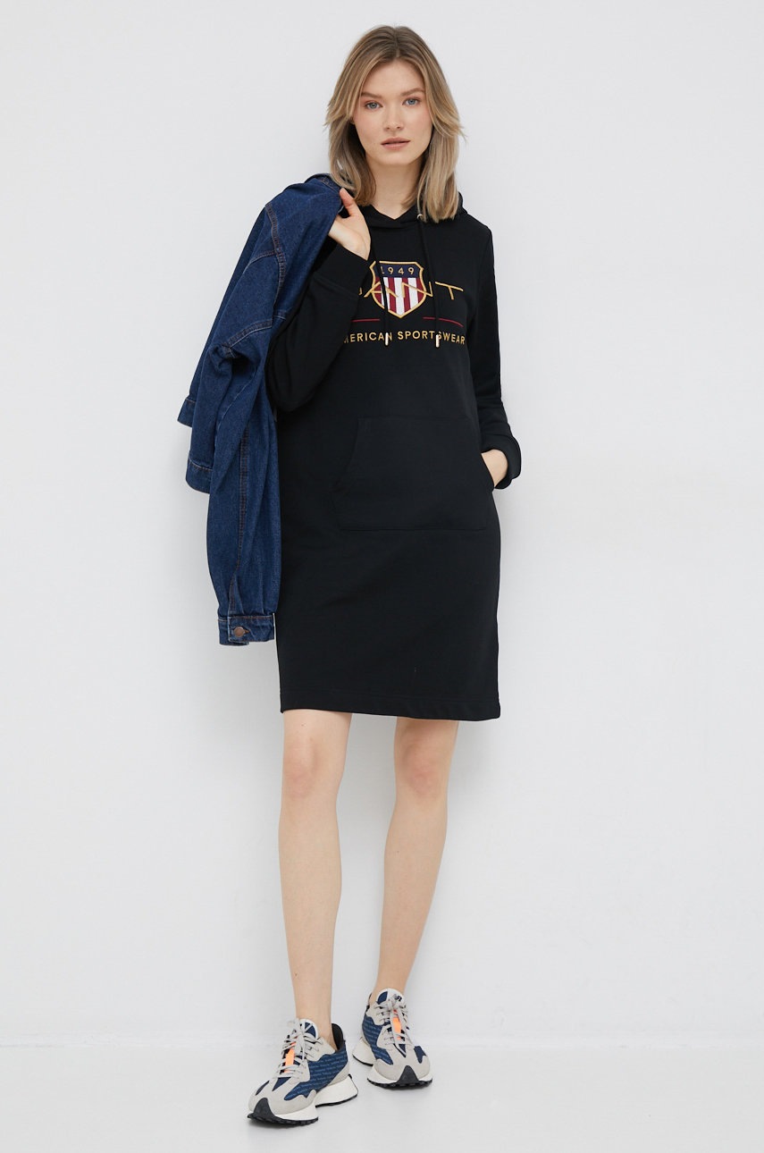 

Платье Gant цвет чёрный mini прямая
