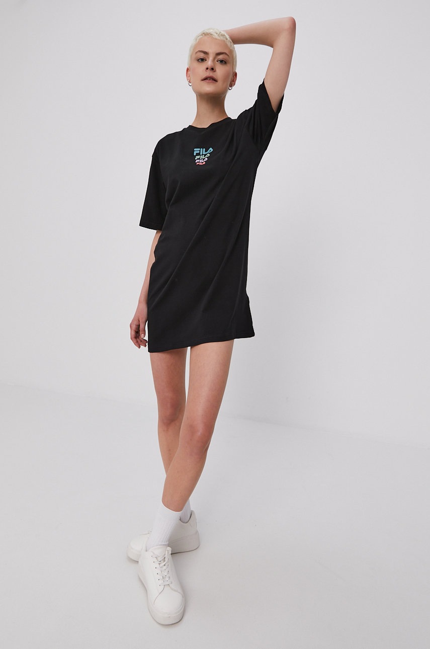 

Платье Fila цвет чёрный mini oversize
