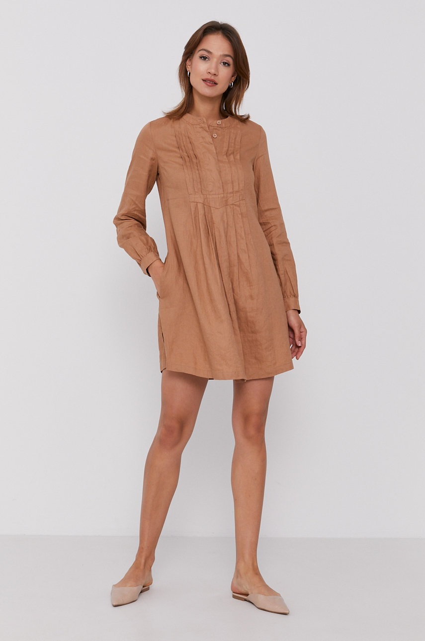

Сукня United Colors of Benetton колір коричневий mini розкльошена