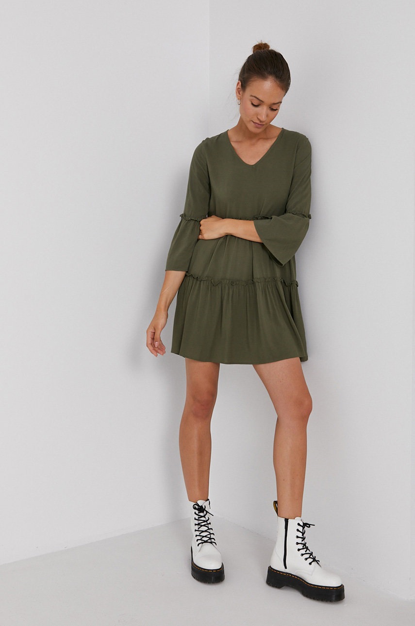 

Сукня Jacqueline de Yong колір зелений mini oversize