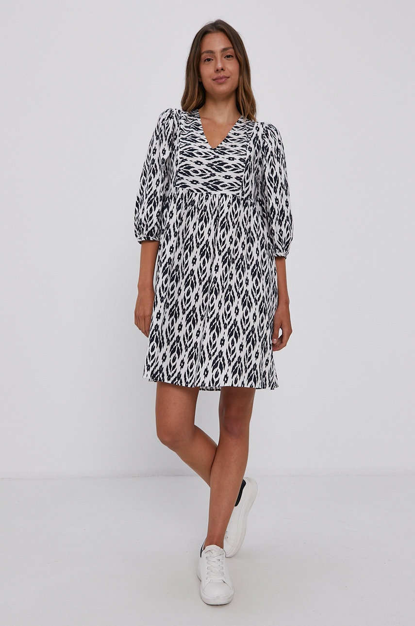 

Бавовняна сукня Vero Moda колір білий mini oversize