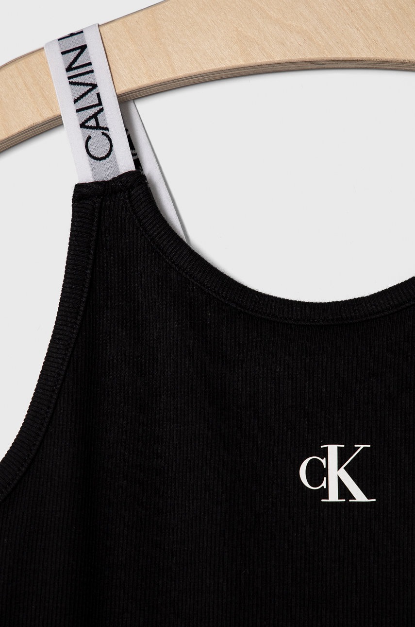 

Детское платье Calvin Klein Jeans цвет чёрный mini облигающее