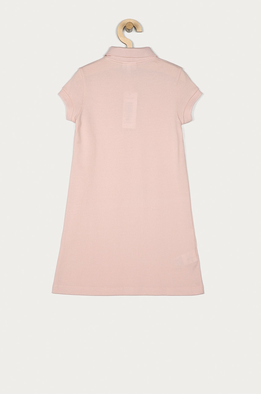 

Дитяча бавовняна сукня Lacoste колір рожевий mini пряма