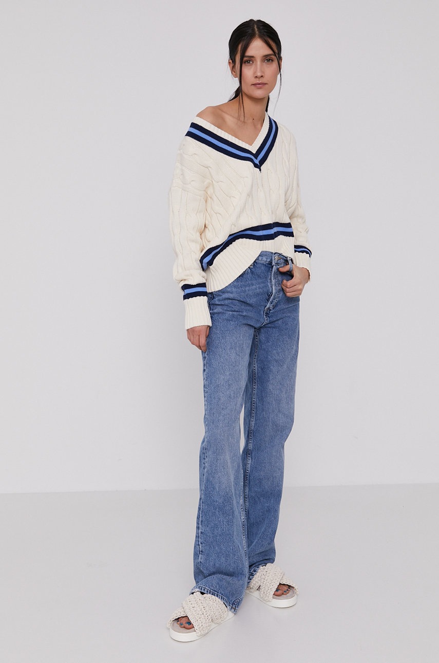 

Свитер Polo Ralph Lauren женский цвет кремовый