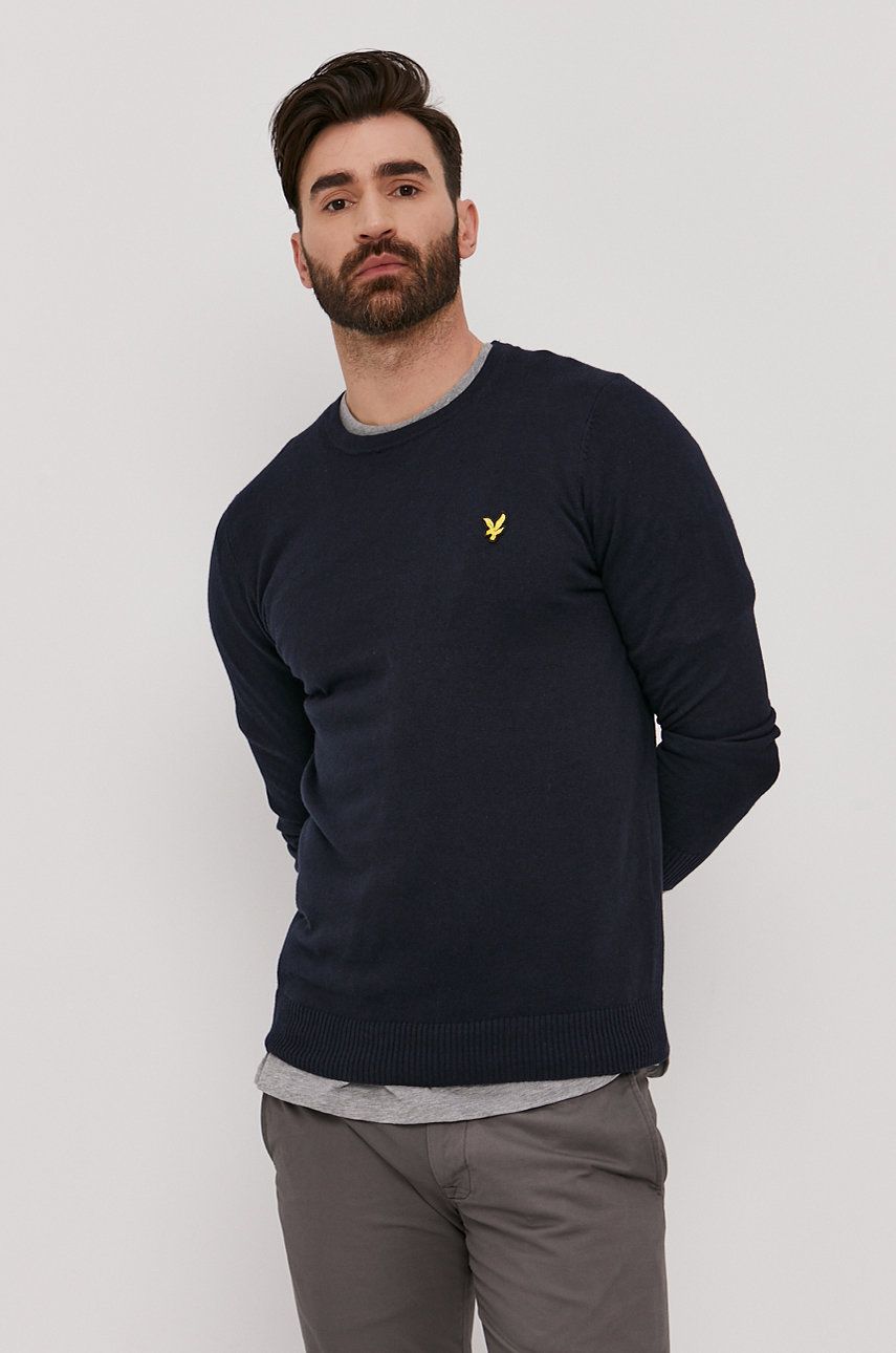 Lyle & Scott Pulover bărbați, culoarea albastru marin, light