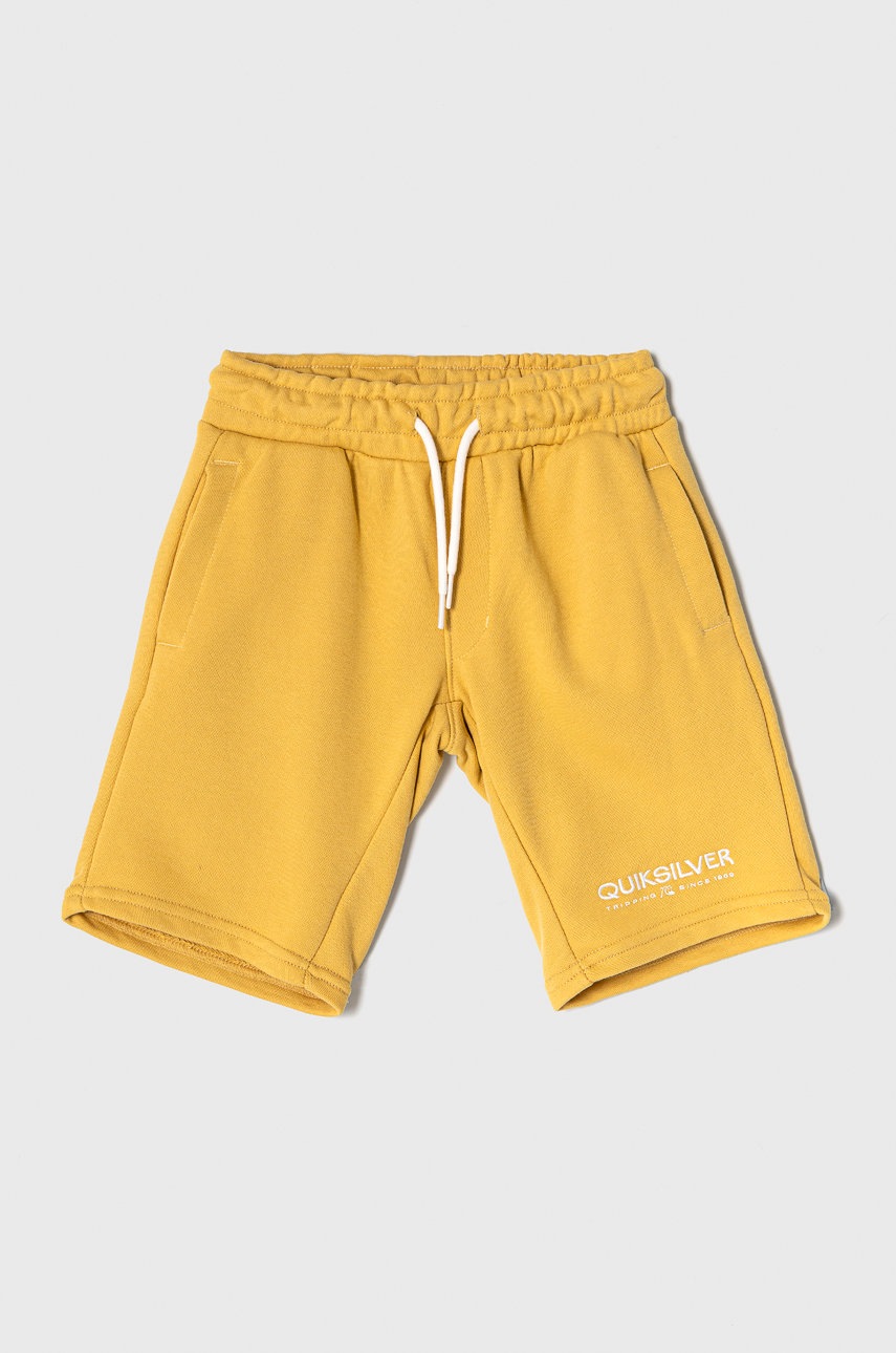 

Дитячі шорти Quiksilver колір жовтий регульована талія