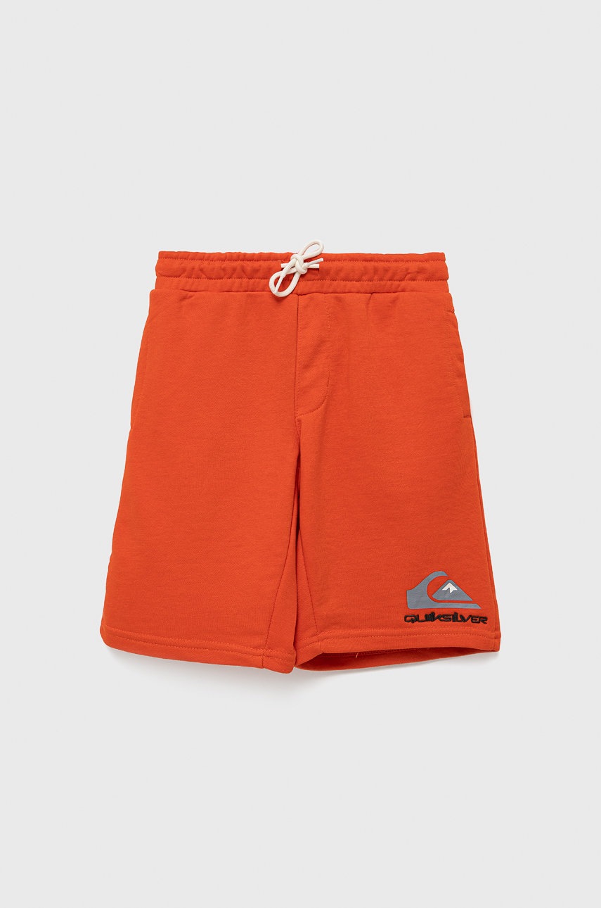 

Детски къси панталони Quiksilver в оранжево с регулируема талия, Оранжев