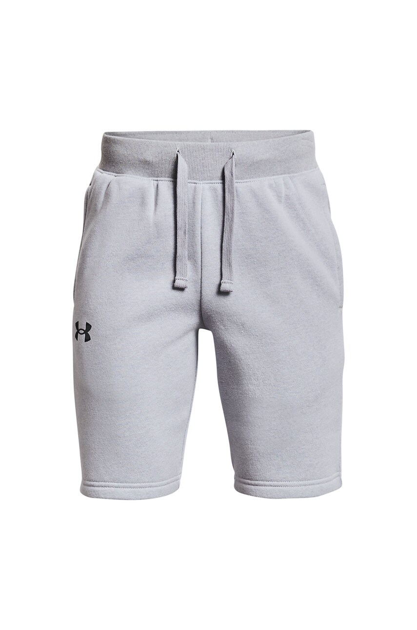 Under Armour pantaloni scurți copii culoarea gri, talie reglabila