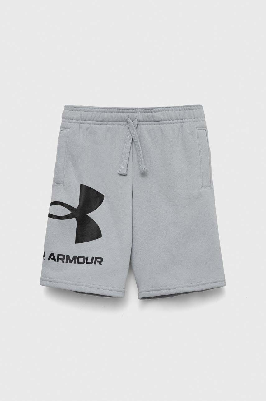 Under Armour pantaloni scurti copii culoarea gri, talie reglabila