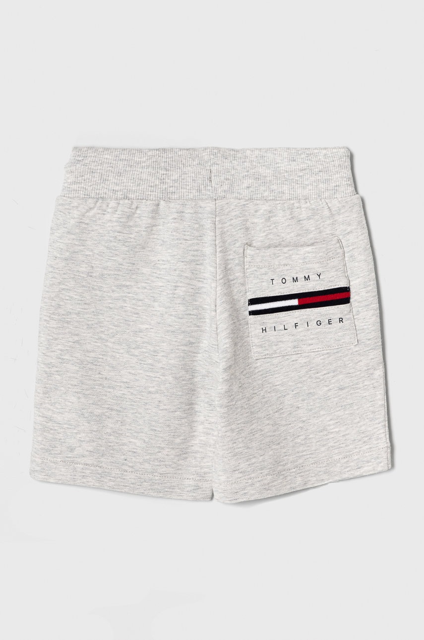 

Детские шорты Tommy Hilfiger цвет серый регулируемая талия